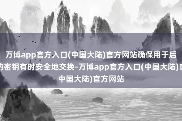 万博app官方入口(中国大陆)官方网站确保用于后续通讯的密钥有时安全地交换-万博app官方入口(中国大陆)官方网站